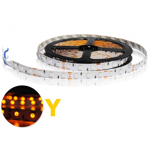 Flexibele LED strip Amber 5050 60 LED/m - Per meter